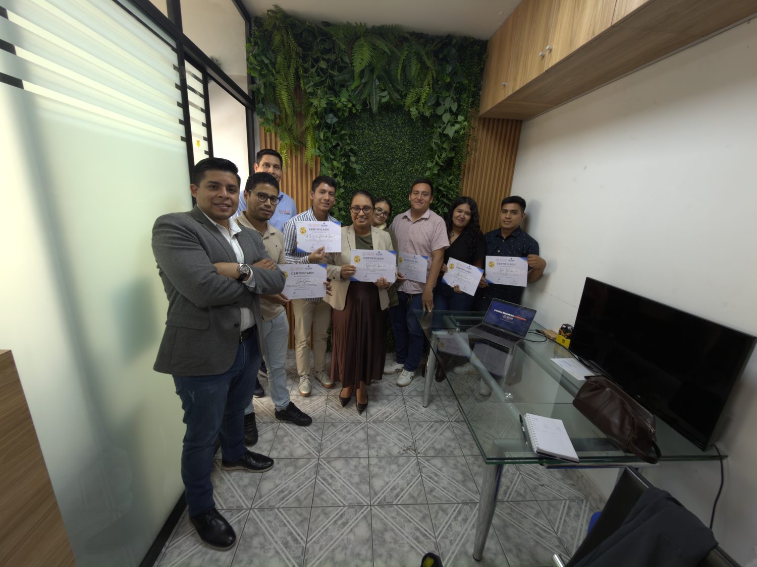 Sesión de coaching uno a uno con un ejecutivo comercial